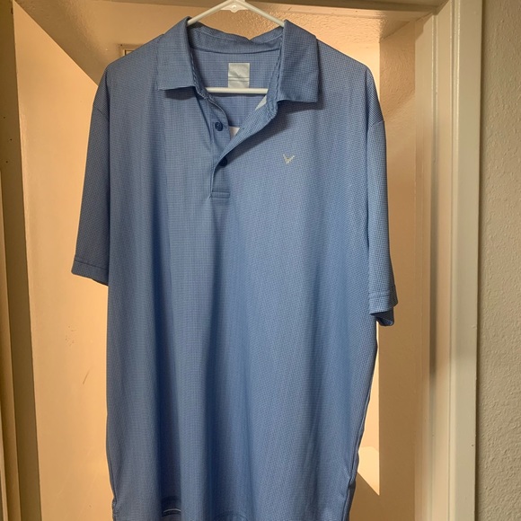 Blue and White checkered Callaway Golf Polo. Never worn. XL - Picture 1 of 3